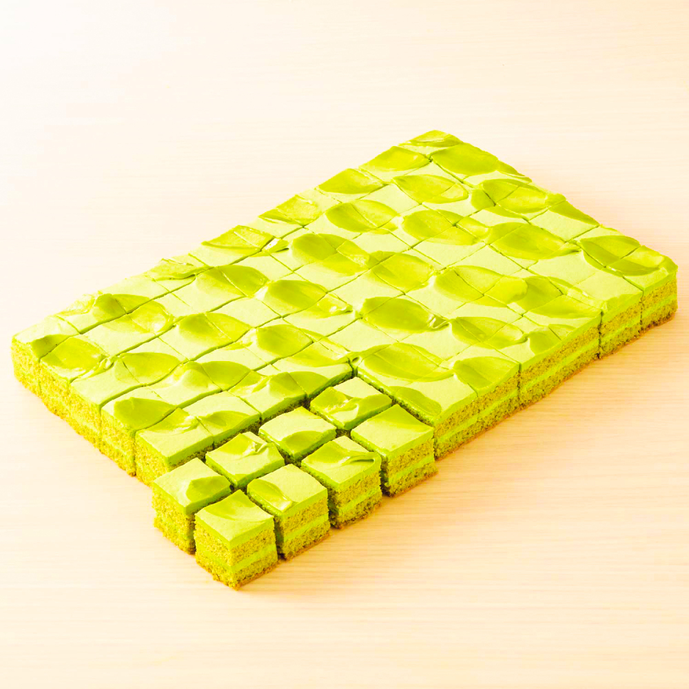 冷凍　シートケーキ７０カット　抹茶　1シート(70カット)