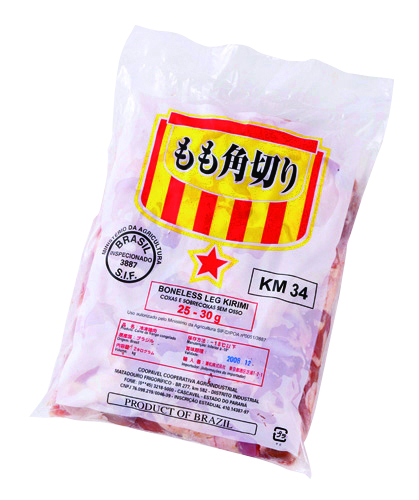 冷凍　鶏ももカット２５－３０