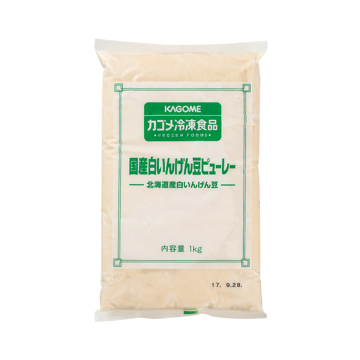 冷凍　国産白いんげん豆ピューレー（北海道産）