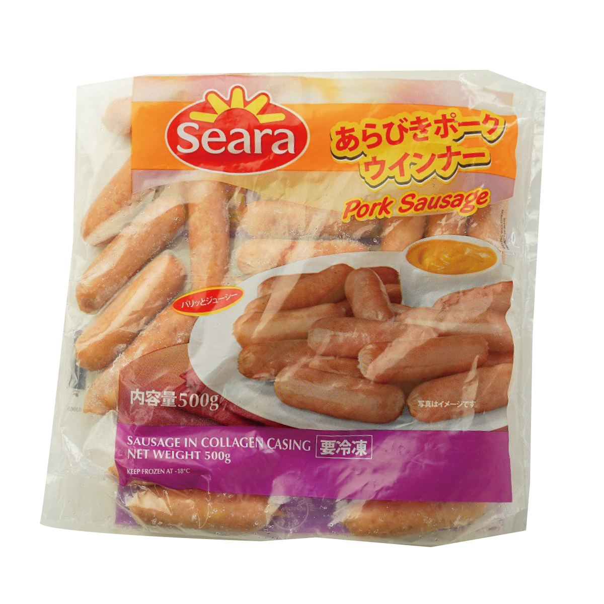 冷凍　ポークソーセージ２０ｇ（コラーゲン）
