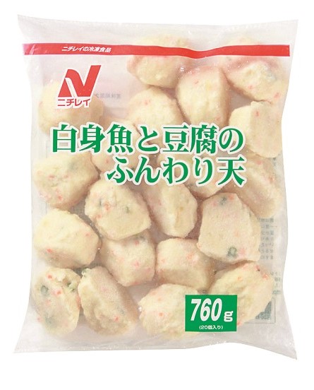 冷凍　白身魚と豆腐のふんわり天（タレ無し）