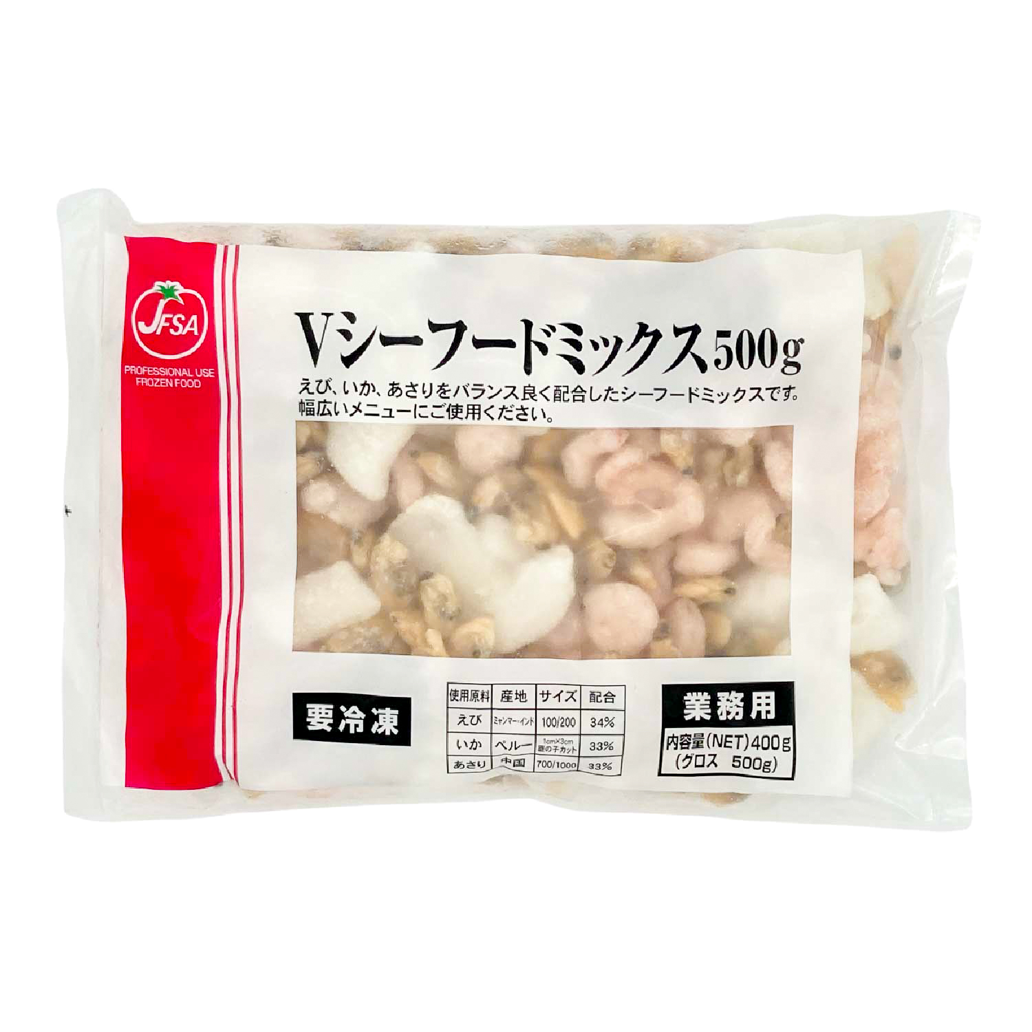 冷凍　Ｖシーフードミックス　500g