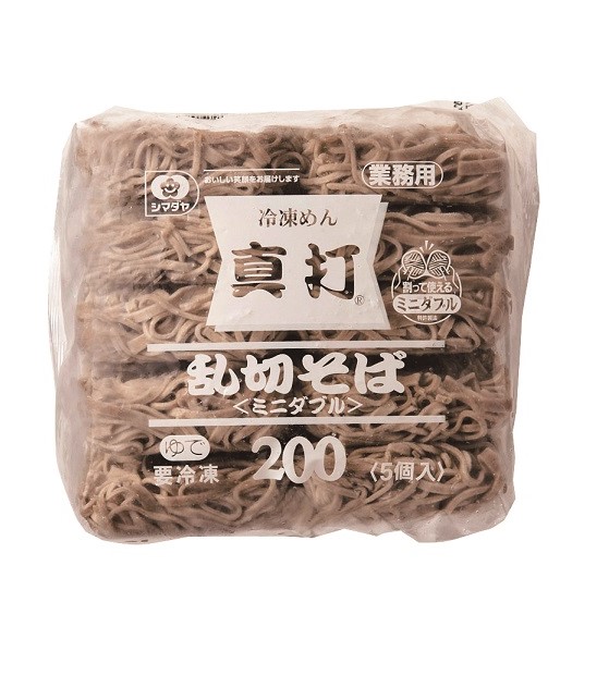 冷凍　真打乱切そば２００（ミニダブル）